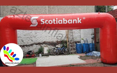arco inflable Scotia Bank