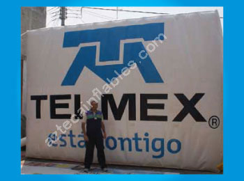 cartelera telmex inflable