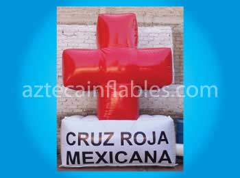 logo cruz roja mexicana  Inflable